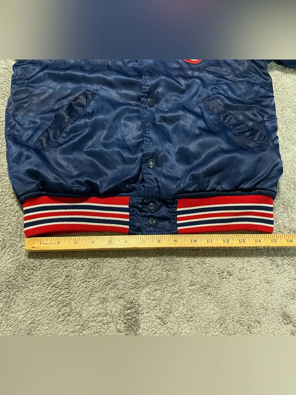 Vintage 80s Boston Red Sox Satin Jacket Youth 16 Adult XS S Twins Enterprises